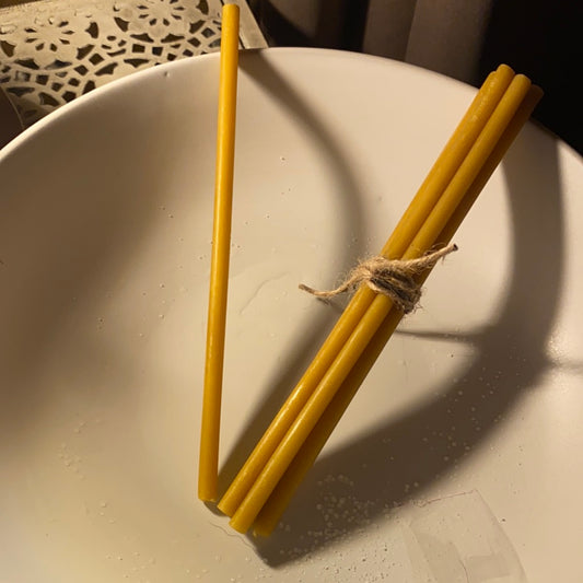 Natural 6.5in Taper Candles